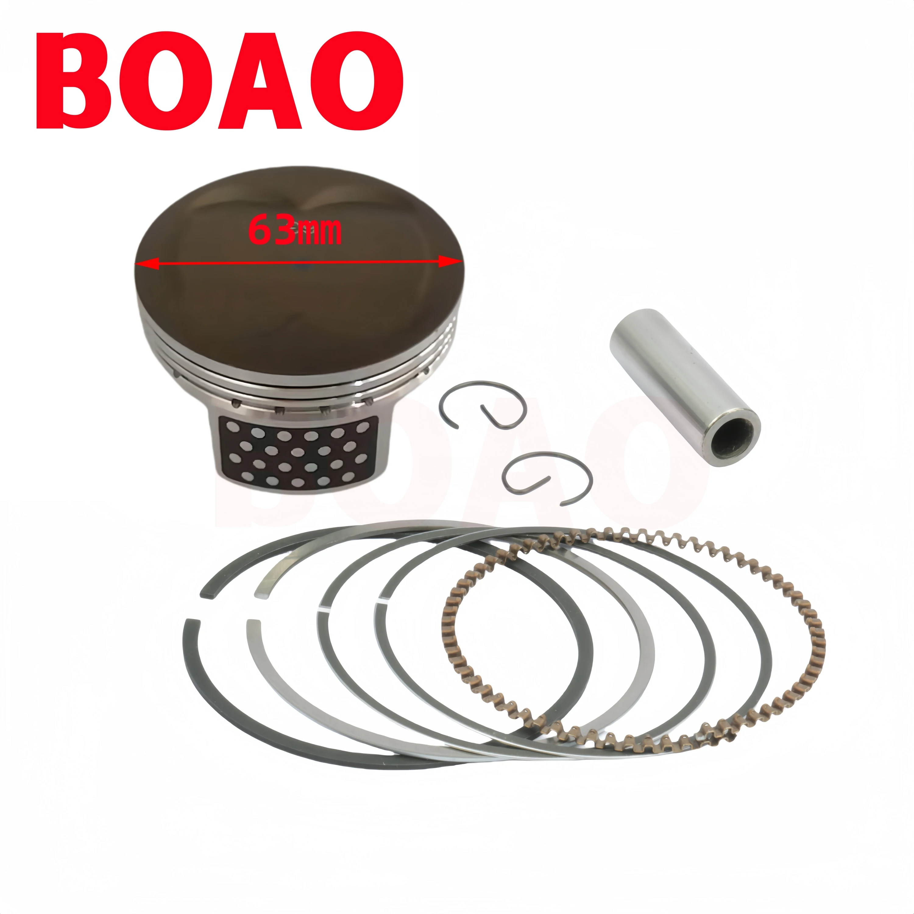 Scooter N-MAX 63mm Big Bore Racing Piston Ring Kit for Yamaha NMAX N Max Nmax 155 Aerox TRICITY R15 NVX 155cc to 183cc 2DP