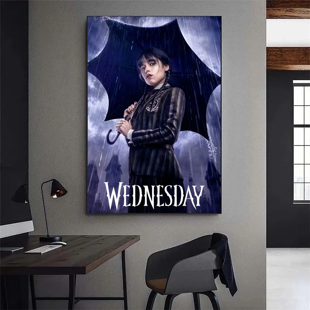 W-Wednesday Poster Gallery Prints Wall Decals Home Decor Decoration Self Adhesive Living Room Sticker