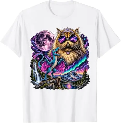 Das ist eine Skandalöse Sache Lustiges Prinzessinnen-Katzen-Dinosaurier-Donut-Meme-T-Shirt Y2k Katzenliebhaber Neuheitsgeschenk Niedliches Kätzchen-Grafik-Bekleidungs-T-Shirt – Detail 19