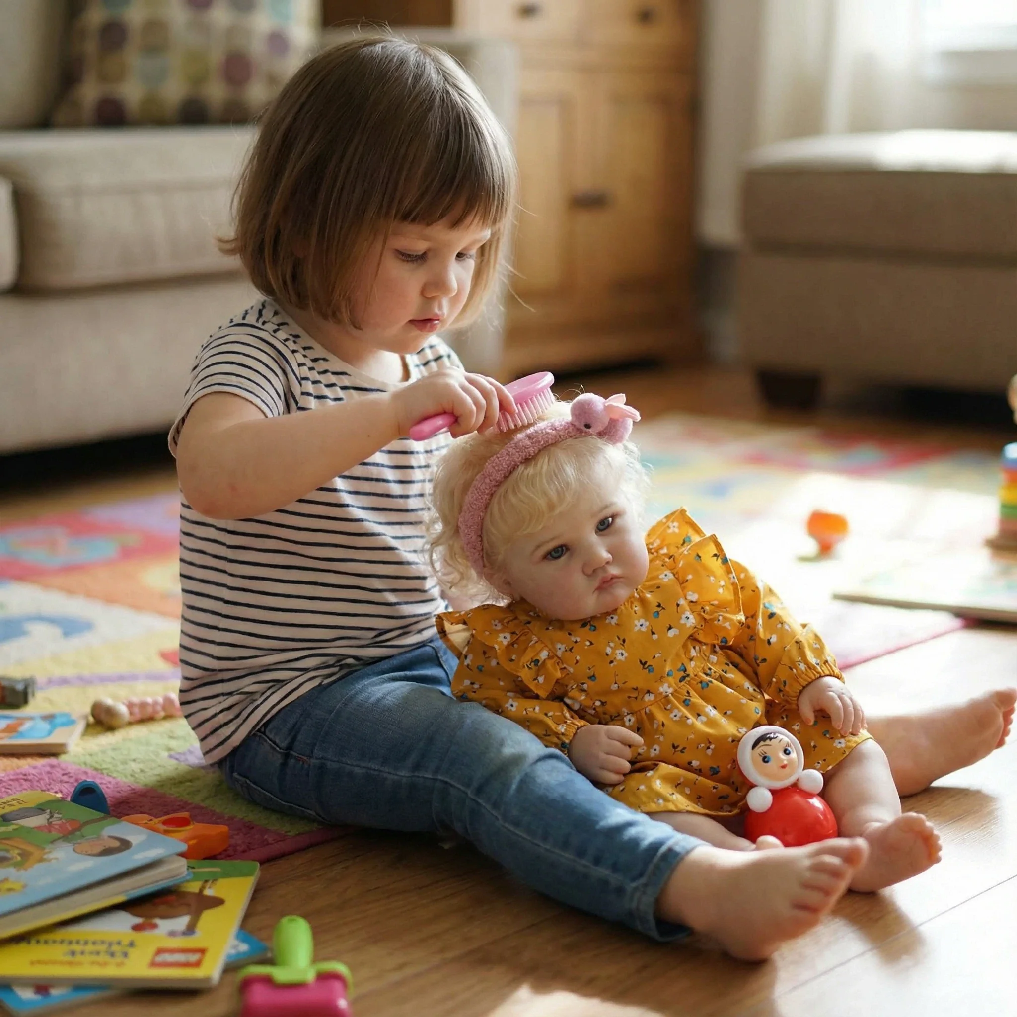 

NPK 24-дюймовая реалистичная кукла Реборн принцессы Шарлотта для малышей высокого качества, ручная роспись с несколькими слоями и видимыми венами