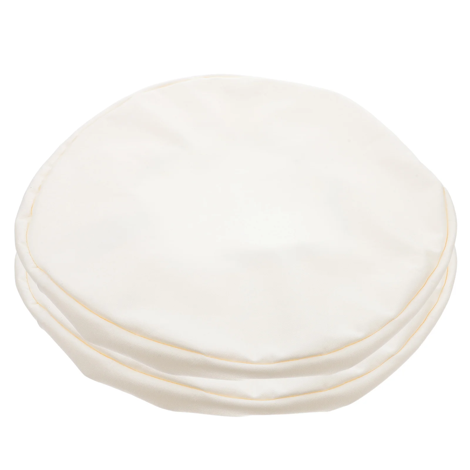 

2Pcs Stretch Round Stool Covers PU Waterproof Chair Seat Protectors for Bar Swivel Chairs Kitchen Dining Room Chair Cover