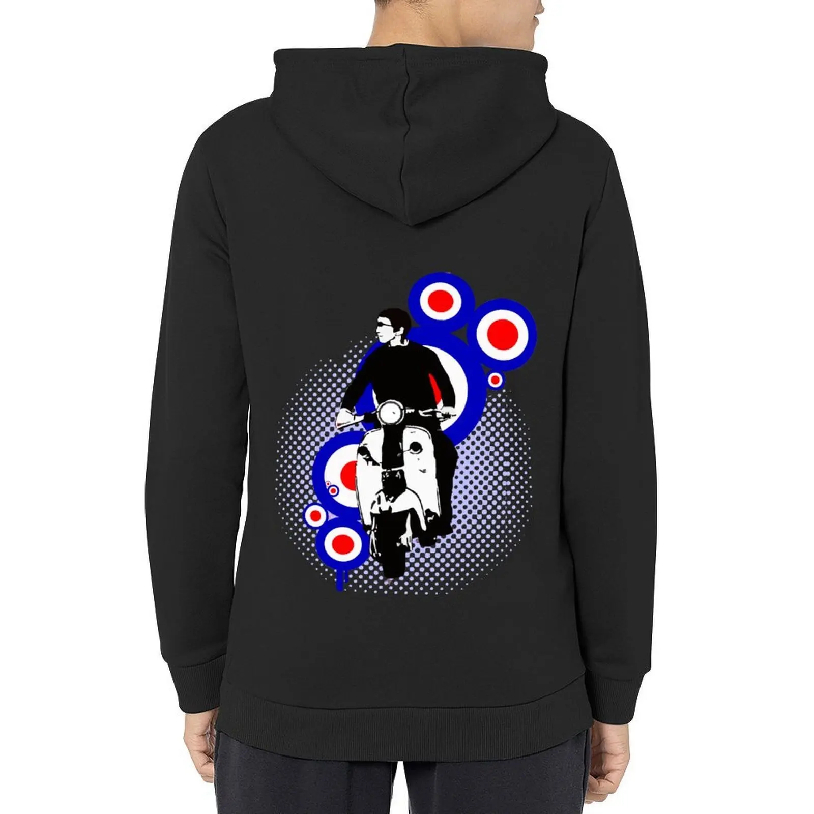 

Scooter rider on target design Hoodie blouse clothes for men anime clothing men's sweat-shirt men's oversize hoodie