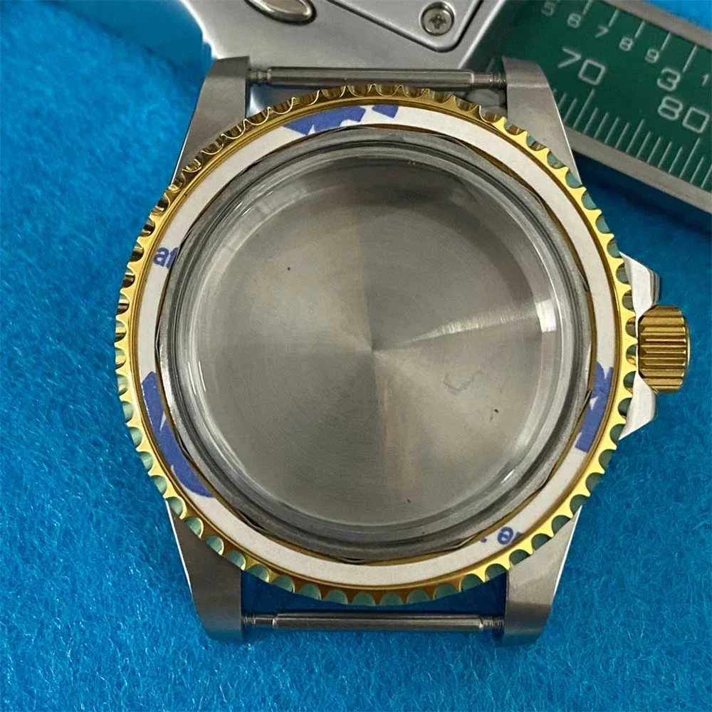 Антикварный корпус с выпуклым зеркалом 39,5 мм, супер водонепроницаемый корпус из нержавеющей стали 316L, золотые ретро-часы для NH34 NH35 NH36 Механизм DIY