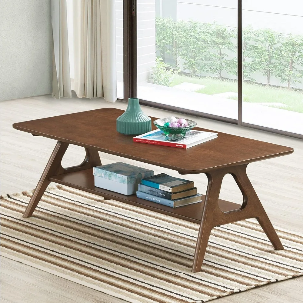 3-piece coffee table set, coffee table and two end tables, walnut