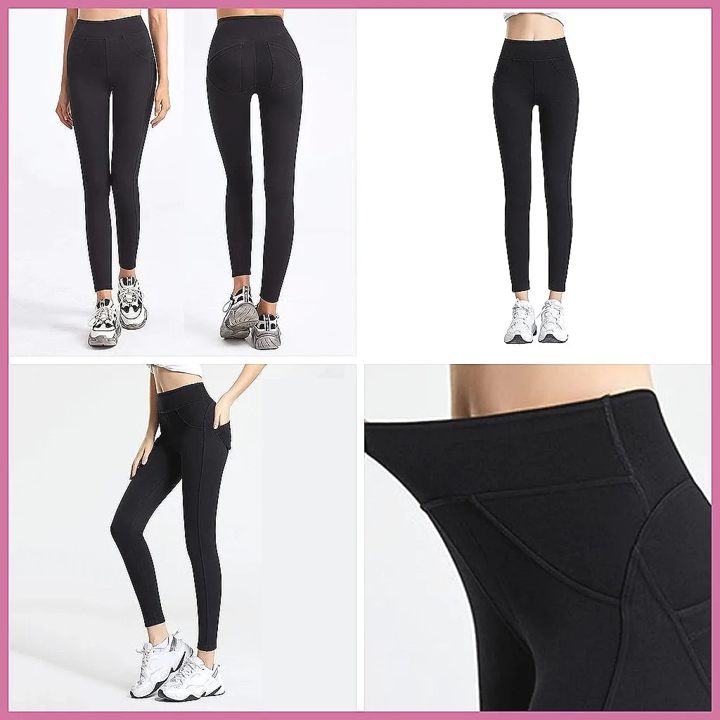 

High Waisted Yoga Pants with Pockets for Women, 4-Way Stretch Soft Workout Running Athletic Leggings