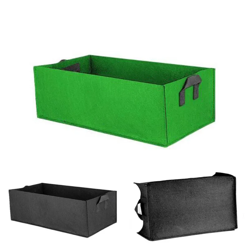 Big Square veg plant Grow Bag Fabric Garden tools nursery pots Flower pot Vegetable Planting Planter no woolen gardening tools a