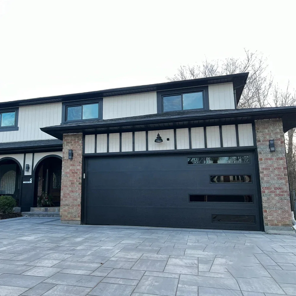 Sixinalu Garage Door Entry Security Building Entrance Bi-Folding Doors Aluminum Profile Double Glazed Custom Home Decor Deposit