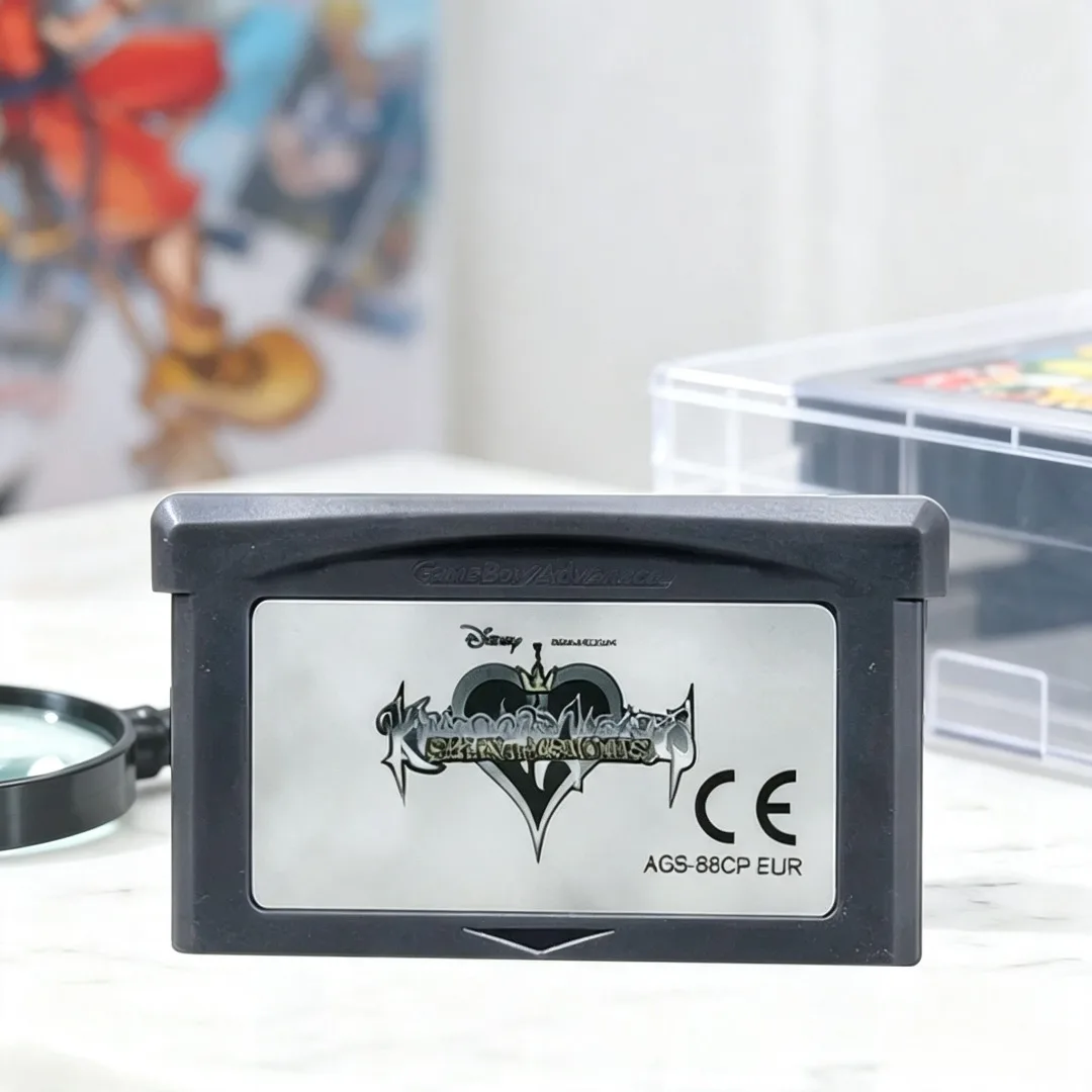 GBA Game Cartridge Kingdom Hearts Chain of Memories Retro Game for GBA SP NDS Classic Video Games Collection USA EUR Version