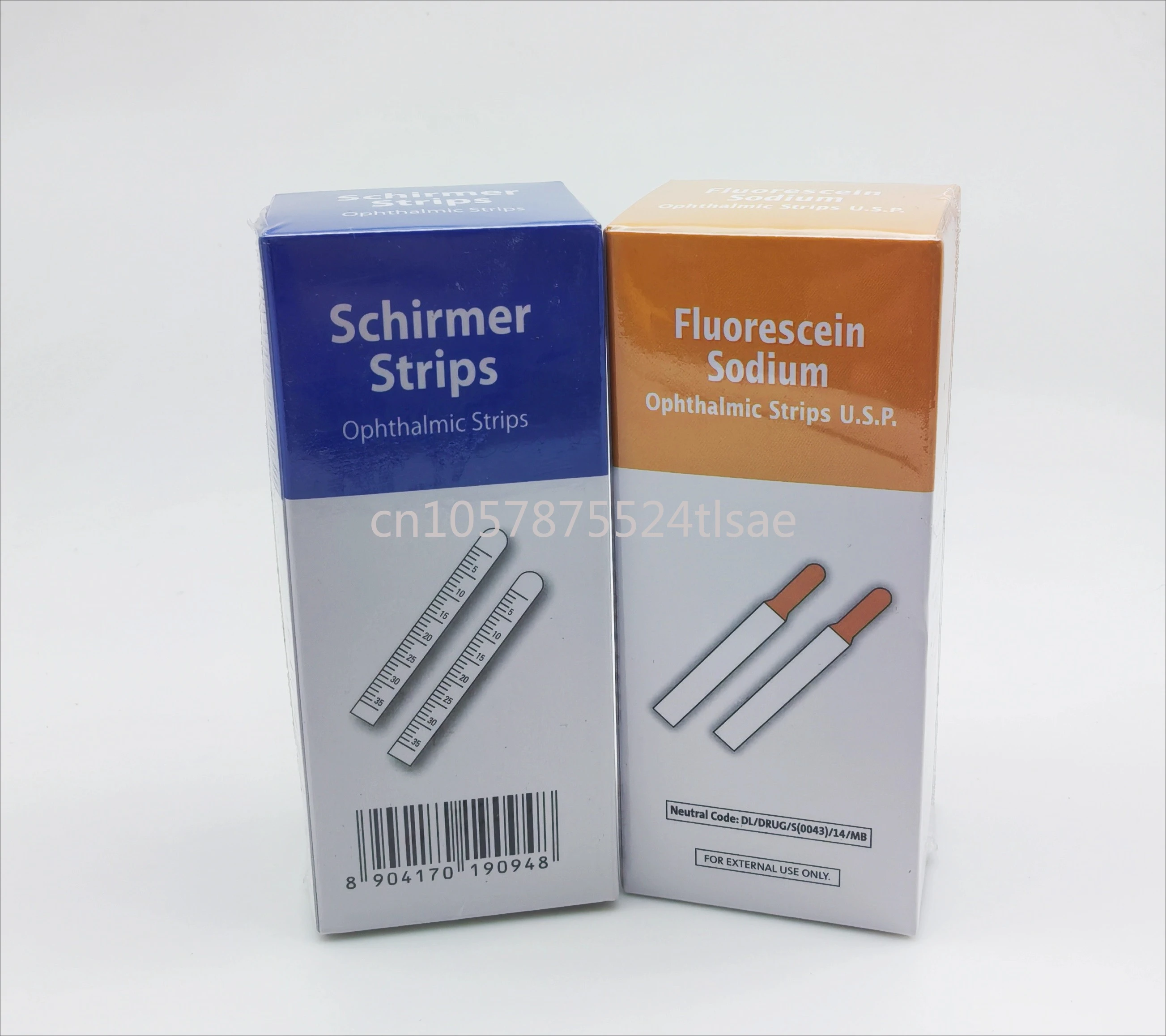 

Rigid contact lens fitting test paper, tear secretion detection filter paper, sodium fluorescein test paper