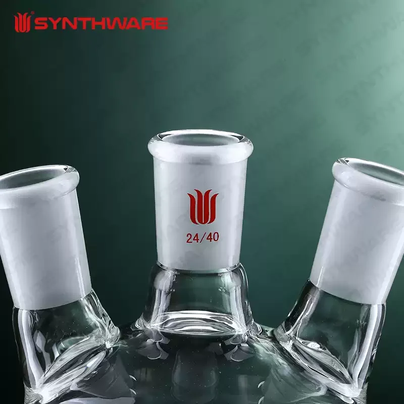 Reaction vessel set - high borosilicate glass instruments  glass reaction vessel  open reactor three-necked flask