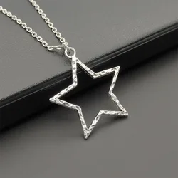 Y2K Star Pendant Necklace Silver Girl Necklace Charm Fashion Jewelry Gift