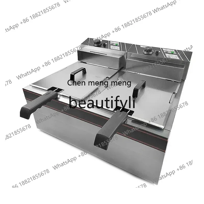Single-cylinder Desktop Electric Fryer Commercial Multi-functional Double-cylinder Desktop Deep FryerX