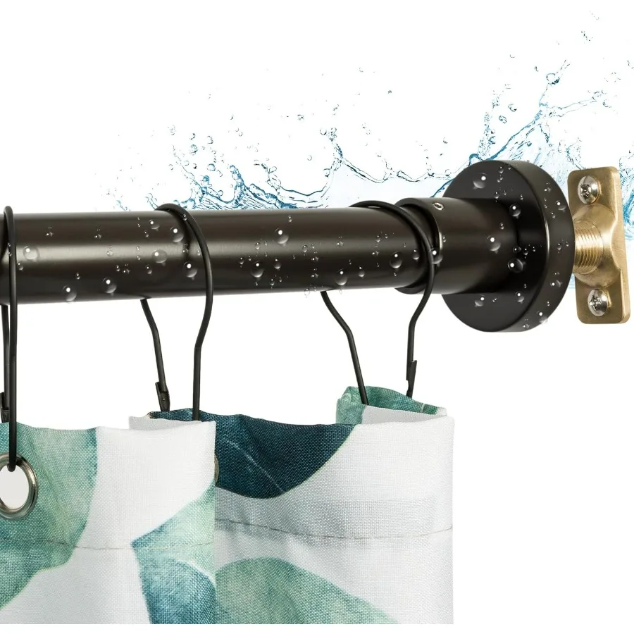 

Сверхмощная регулируемая душевая штанга для ванной комнаты с расширяемой конструкцией, 4784-дюймовая занавеска для душа из нержавеющей стали с постоянным креплением R