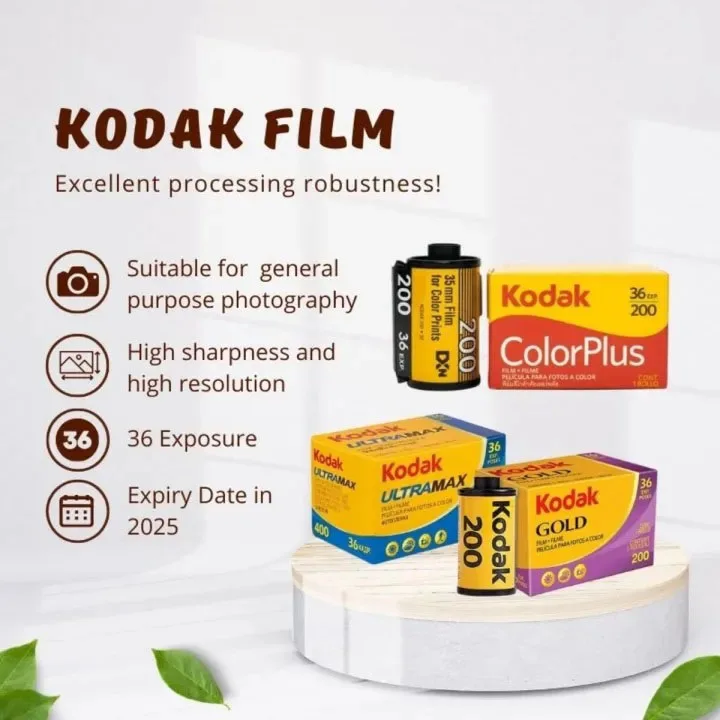 

Original KODAK ColorPlus 200 /UltraMax 400/Gold 200 Color Print 35mm Film 36 Exposure per Roll Fit For M35 / M38 / H35 Camera