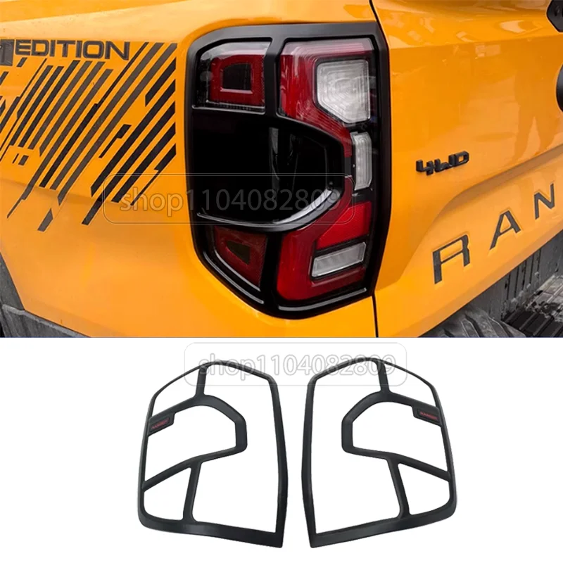 

Для Ford Ranger 2023 2024, накладка на фару, полоса передней фары, задние фонари, рамка из углеродного волокна, автомобильные аксессуары