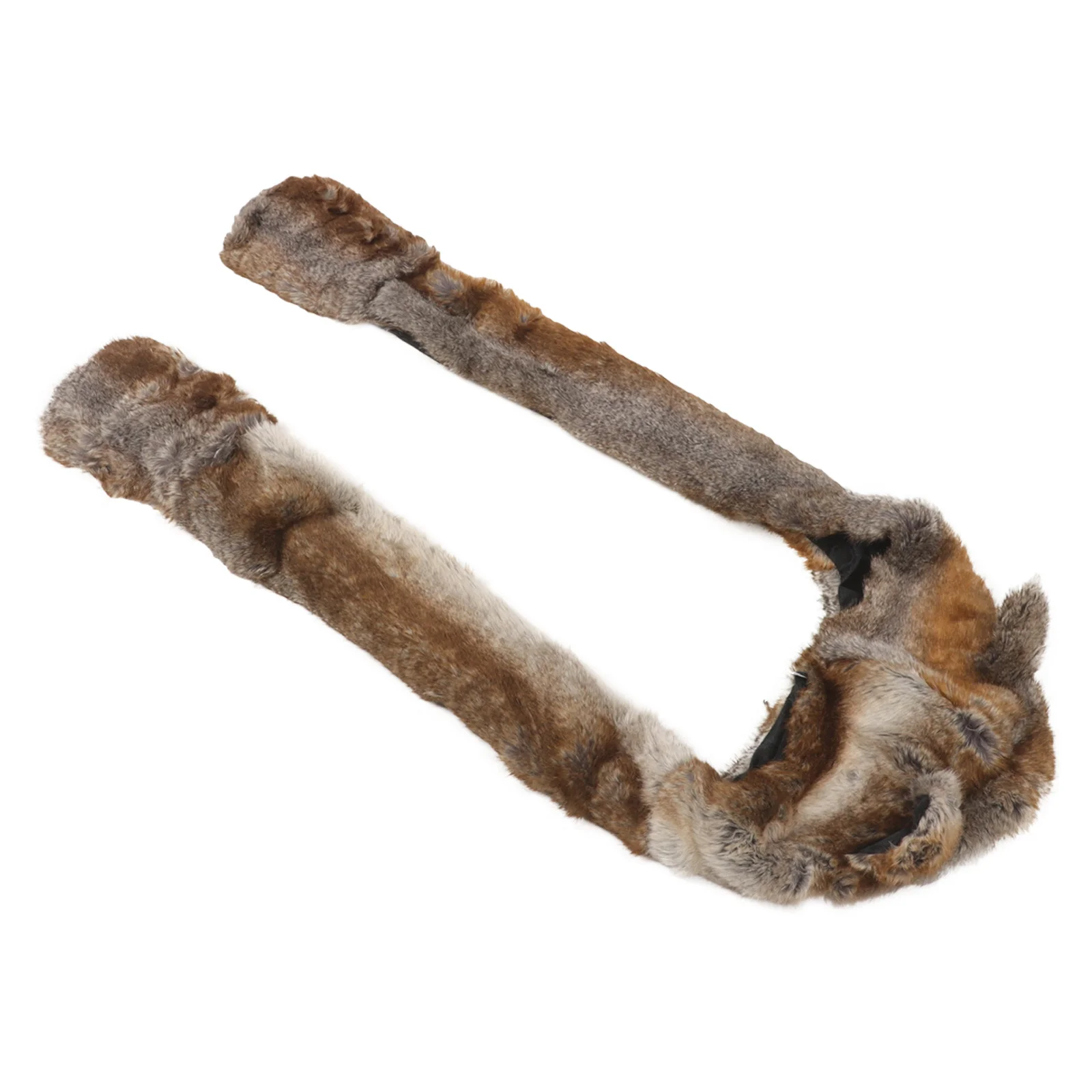 مجموعة قفازات وشاح دافئ بتصميم حيوانات إكسسوار شتوي للاستخدام الخارجي على طراز هوديي قبعة حرارية للبالغين، قبعة شتوية سميكة ودافئة