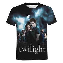 The Twilight Saga 3D Print T-Shirts Streetwear Men Women Fashion Oversized Short Sleeve T Shirt O-Neck Kids Tees Tops Clothing