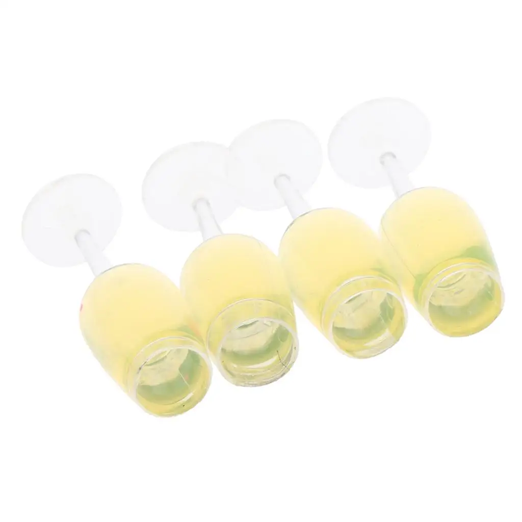 4 Pcs Miniature Wine Glass Mug Wine Glasses Dinnerware Set /12 Dollhouse