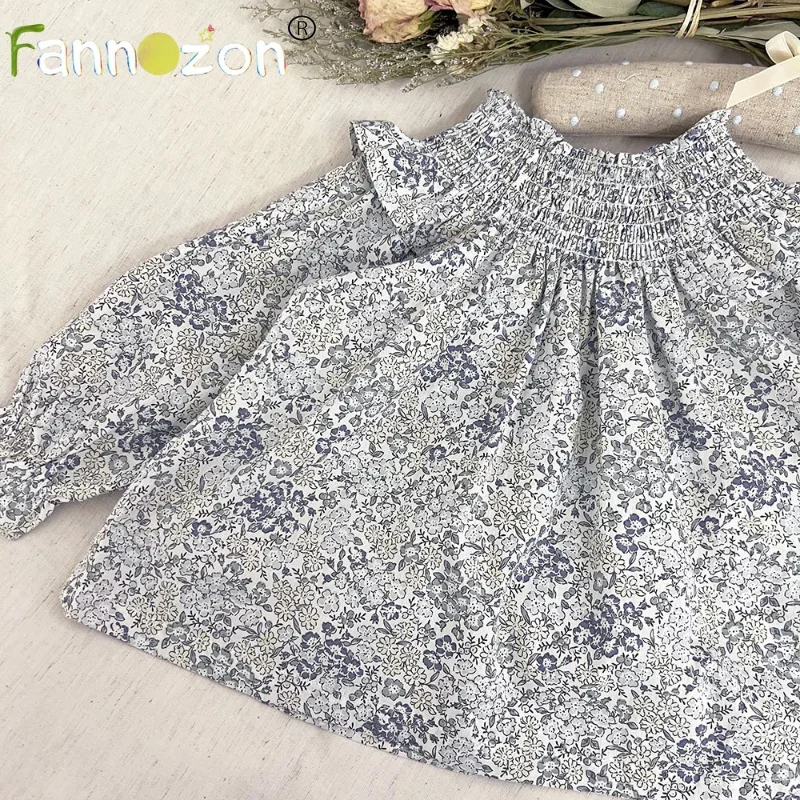 100% Cotton Smocking Embroidery New Toddler Girl Dresses Baby Summer Dress Kids Girls Casual Soft Dress Princess Clothes