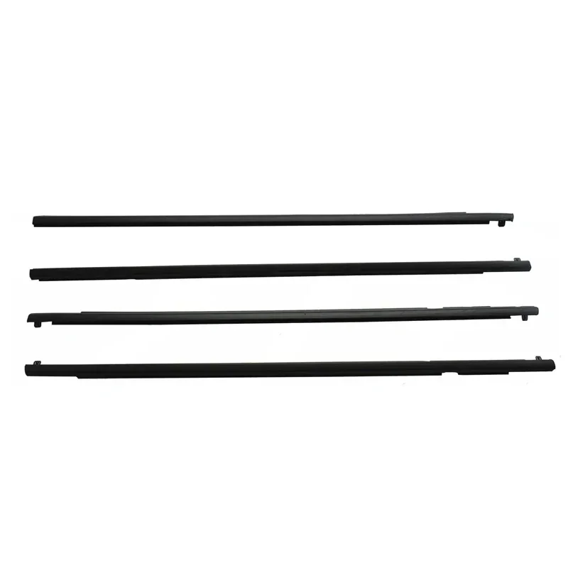 4Pcs Window Weatherstrip Sealing Belts Trim For Mazda 6 2004-2012 Side Door Window Glass Sealing Strips Rubber Black