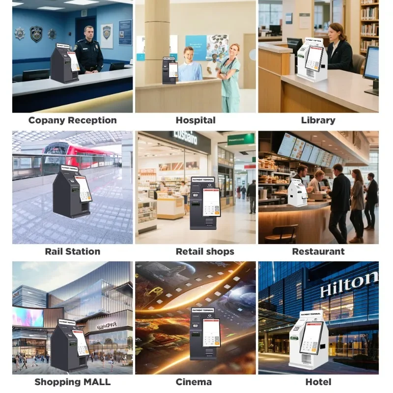 Reciclador de monedas de autoservicio KER, contador de pagos de aceptador de efectivo seguro con función SDK para quiosco de autocontrol en tiendas y mercados