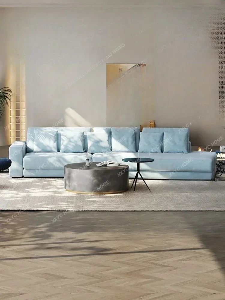 Minimalist Imported Frosted Cloth Sofa Living Room Simple And Modern Fabric