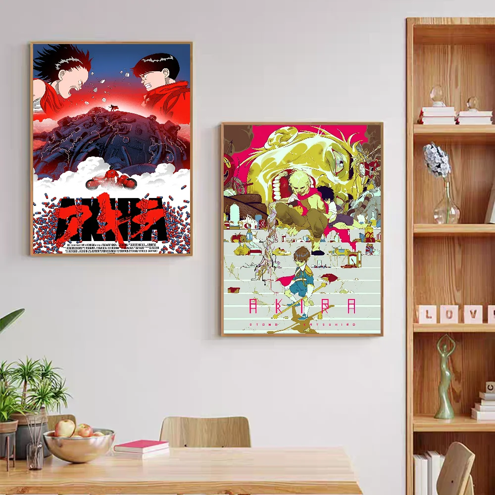 2022 Japan Anime AKIRA Classic Vintage Posters HD Quality Wall Art Retro Posters for Home Room Wall Decor view 3