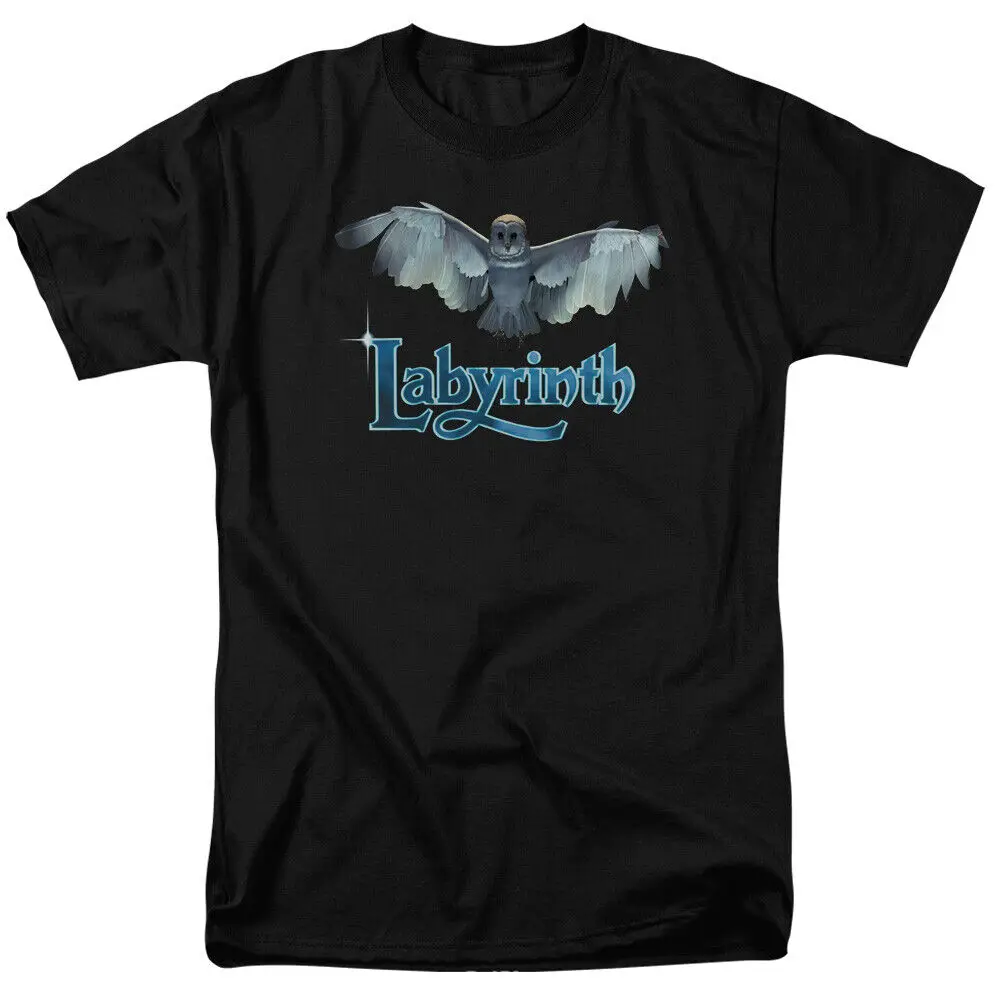 Labyrinth Title Sequence T Shirt Mens Licensed Classic Movie Owl King Black