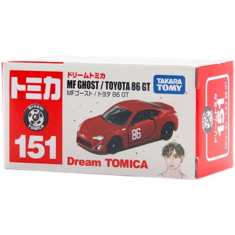 

TAKARA TOMY Tomica 151 Initial D MF Ghost Toyota 86GT Alloy Car Model Toy for Boys Collection Christmas gifts for children