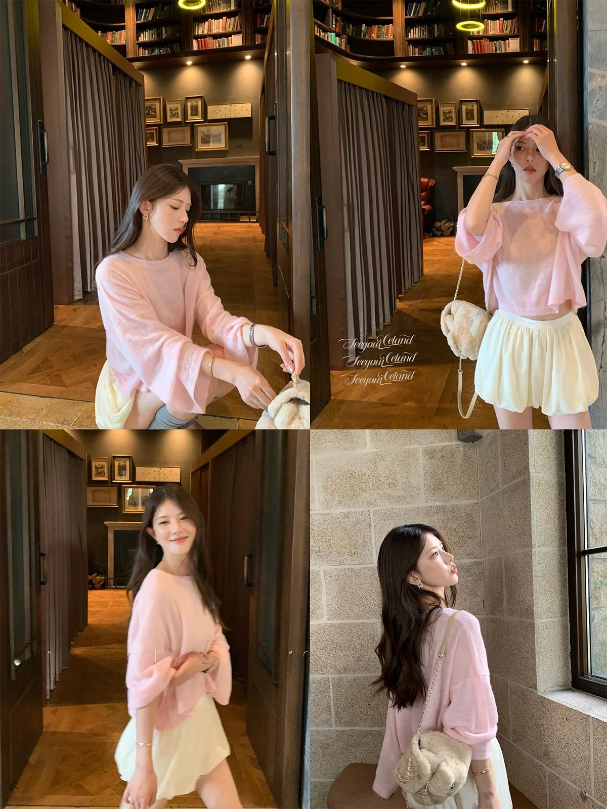 

Женский свитер Seeyouiceland с длинным рукавом и круглым вырезом, из мягкой смесовой шерсти альпака, с эффектом прозрачного флиса, теплый, термо, осенний топ