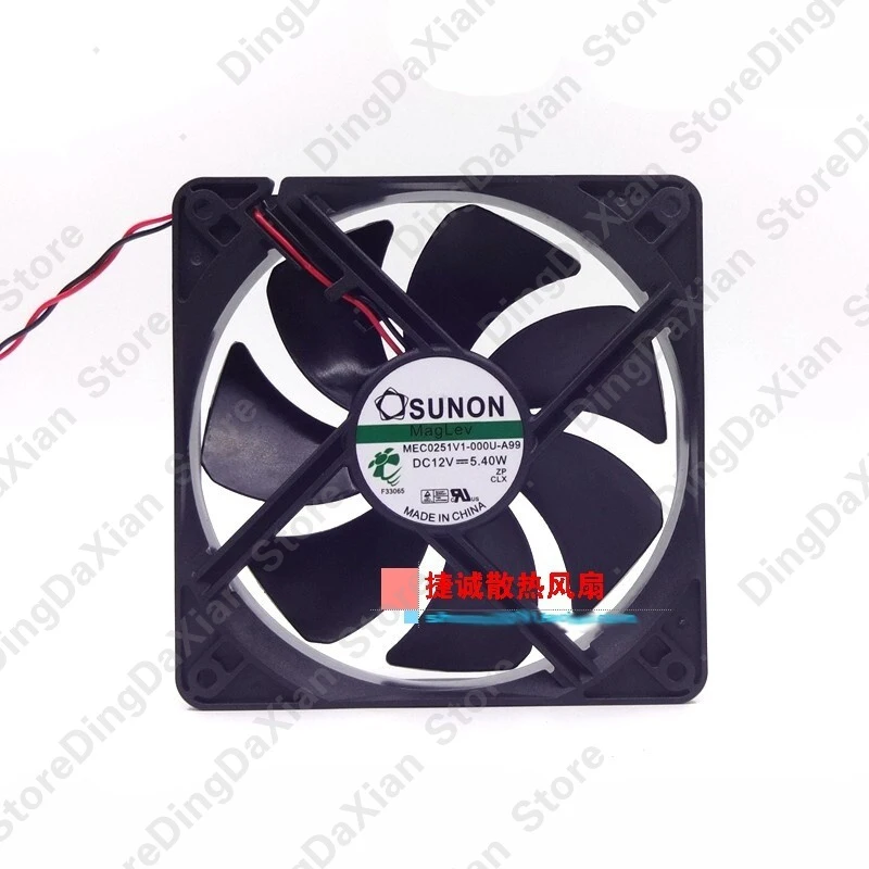 

D 1PCS For SUNON MEC0251V1-000U-A99 | 12V 5.4W | 12CM | Case Cooling Fan