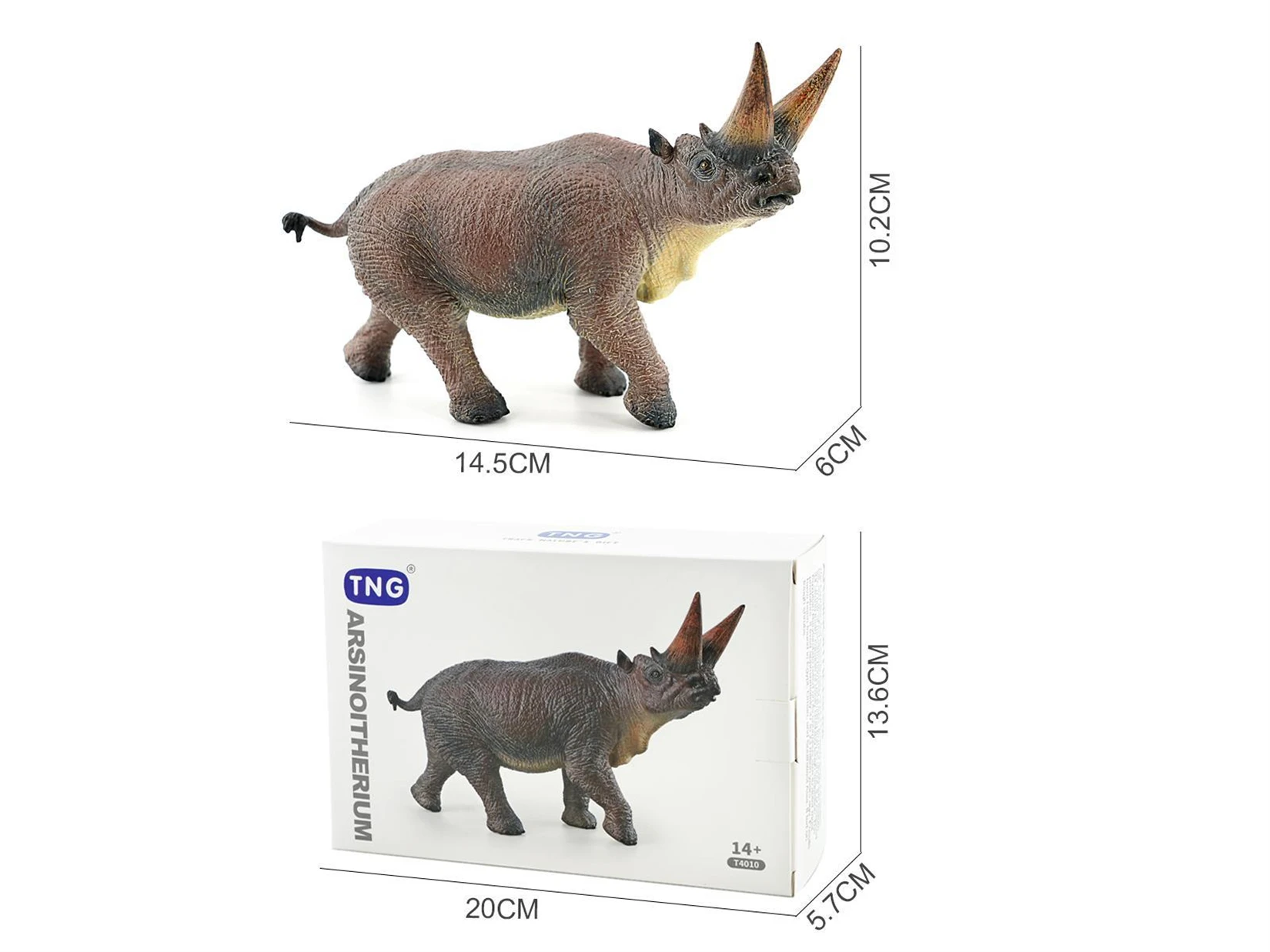 TNG Studio T4010 Arsnoitherium Model Prehistoric Animal Collection Scene Decoration Birthday Gift Realistic Action Figure