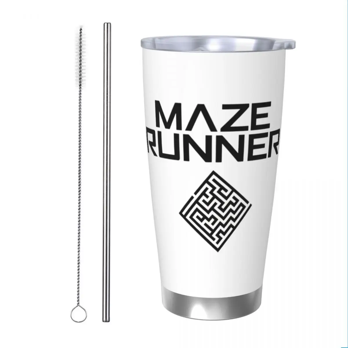 Maze Runner Logo Tumbler Vacuum Insulated Coffee Cups Stainless Steel Double Wall Mugs Spill Proof, 20oz