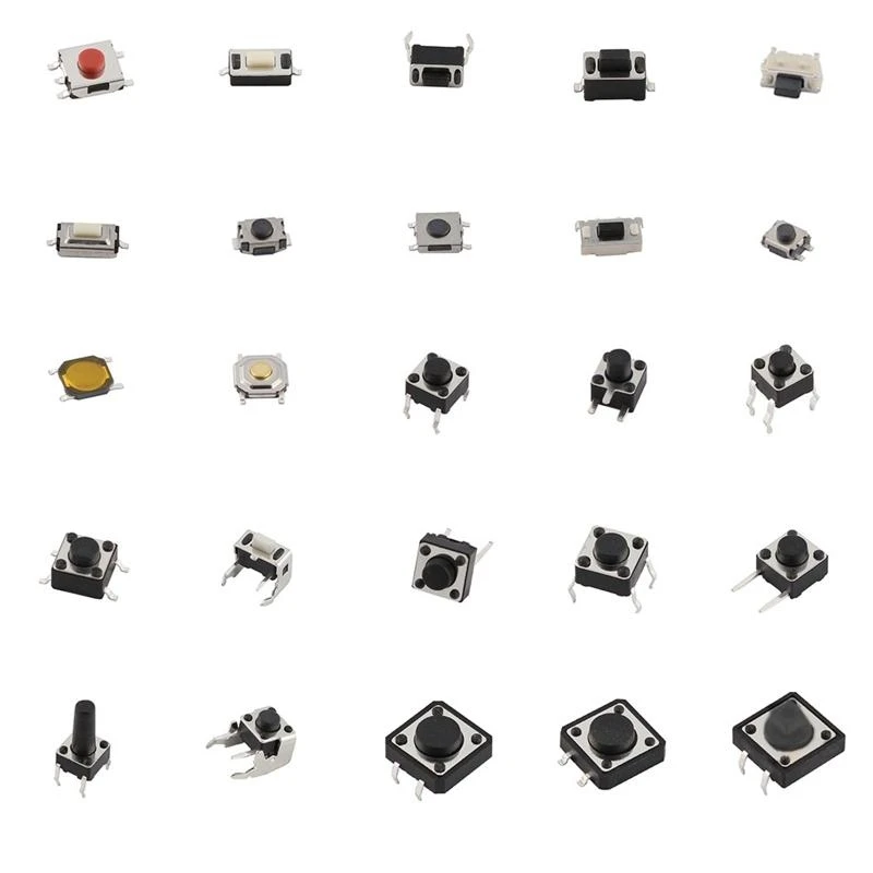 

125pcs/Lot for Touch Switch/ Micro Switch / Push Buttons Switches 25 Types Assor