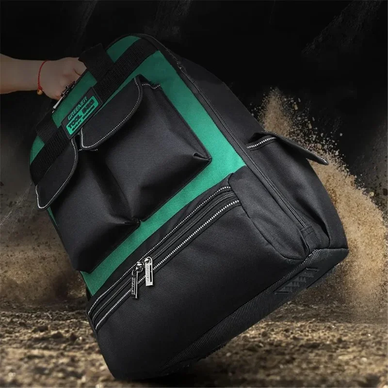 Special Electrical Hardware Tool Backpack Multifunction Storage Portable Carpenter Heavy Canvas Bag Tools Packaging Repair Tool