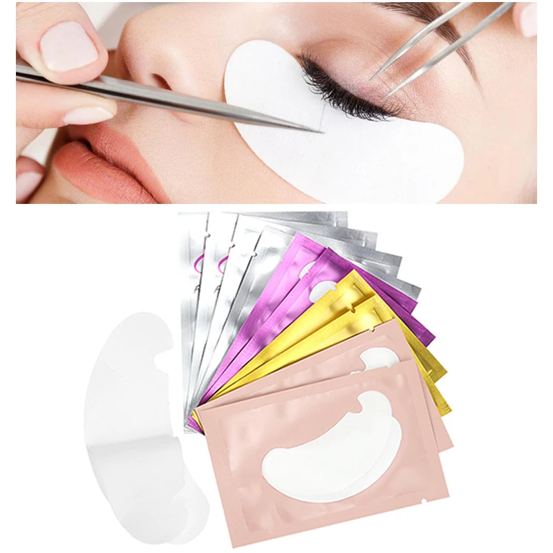 20/50PCS 속눈썹 연장 패치 눈 아래 가짜 속눈썹 스티커 눈꺼풀 스티커 만들기용 접착 패치 메이크업 도구