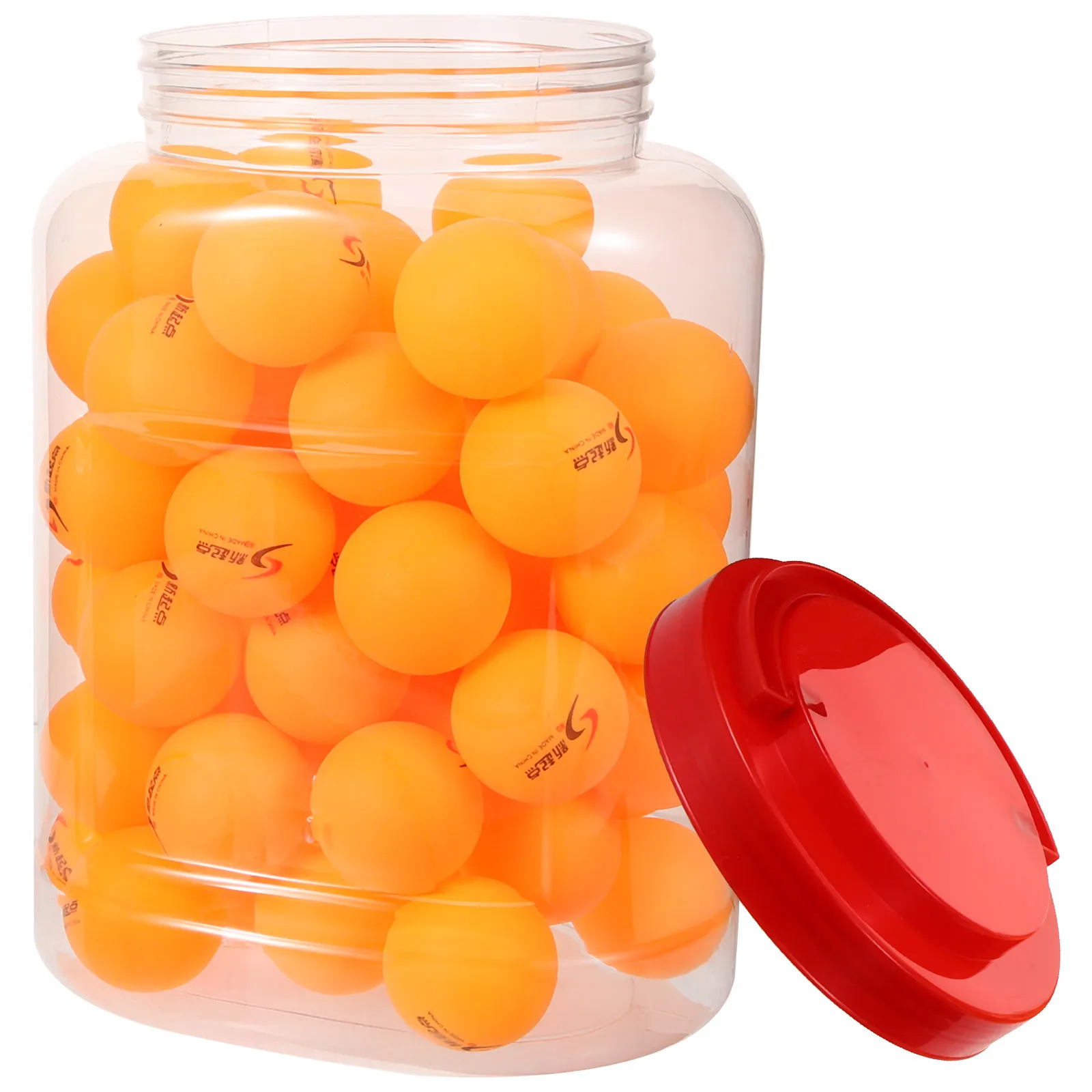 60pcs Table Sports Yellow Training Competition Table Tennis Balls for Machine Party Games Reusable Round Balls