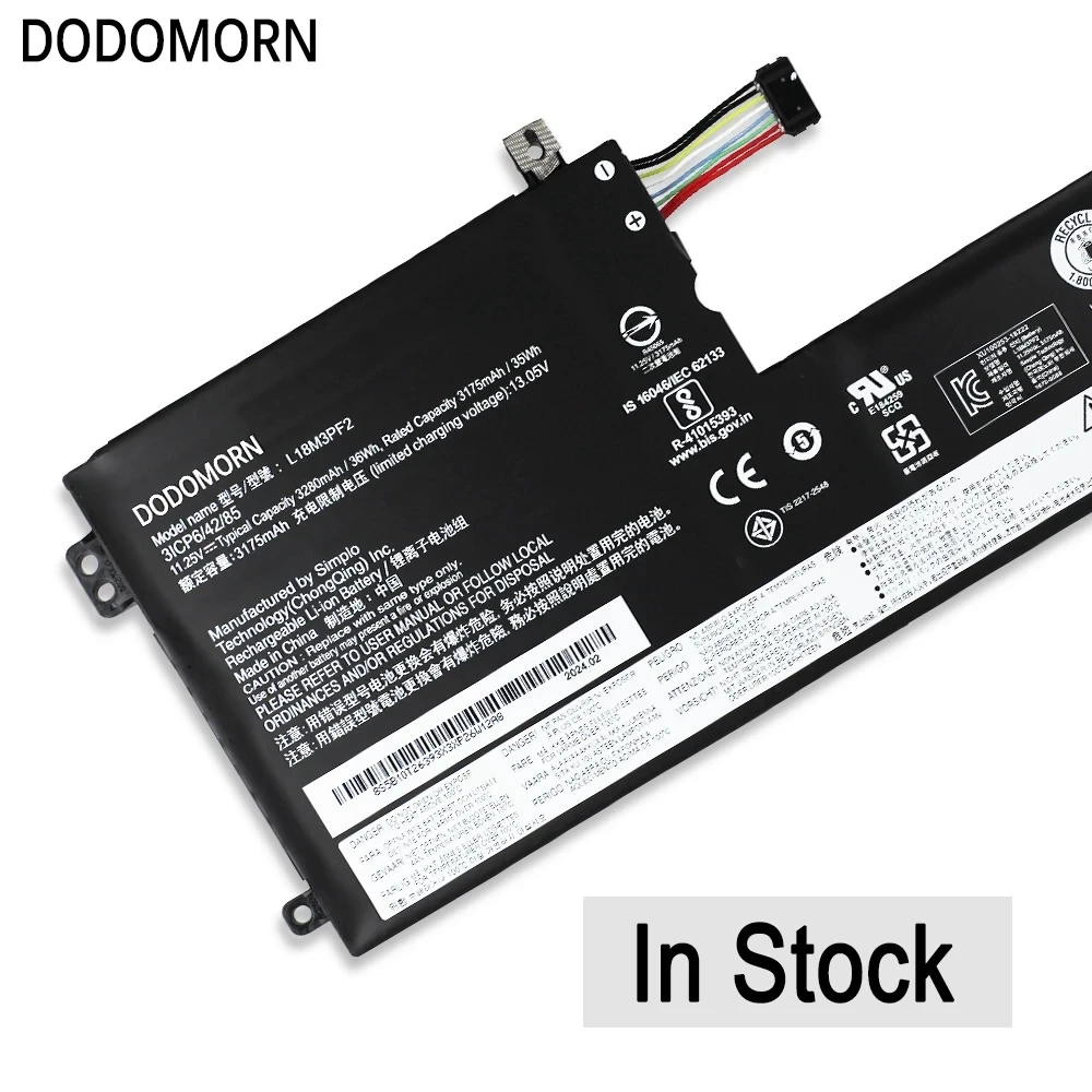 New L18M3PF2 Laptop Battery For Lenovo Ideapad L340 L340-15/17 L3-15IML05 V155-15API V340-17IWL L18C3PF2 L18D3PF1 L18L3PF1 36Wh