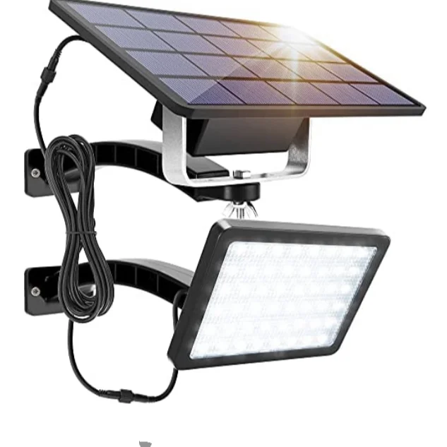 48 LED Solar Garden Light Outdoor Integrated/Split 80lm Auto Led Flood Wall Light Security Light