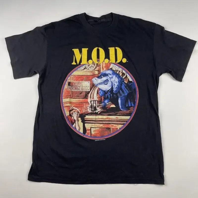 M O D Method of Destruction 1989 Gross Misconduct Black All Size T Shirt AH1197
