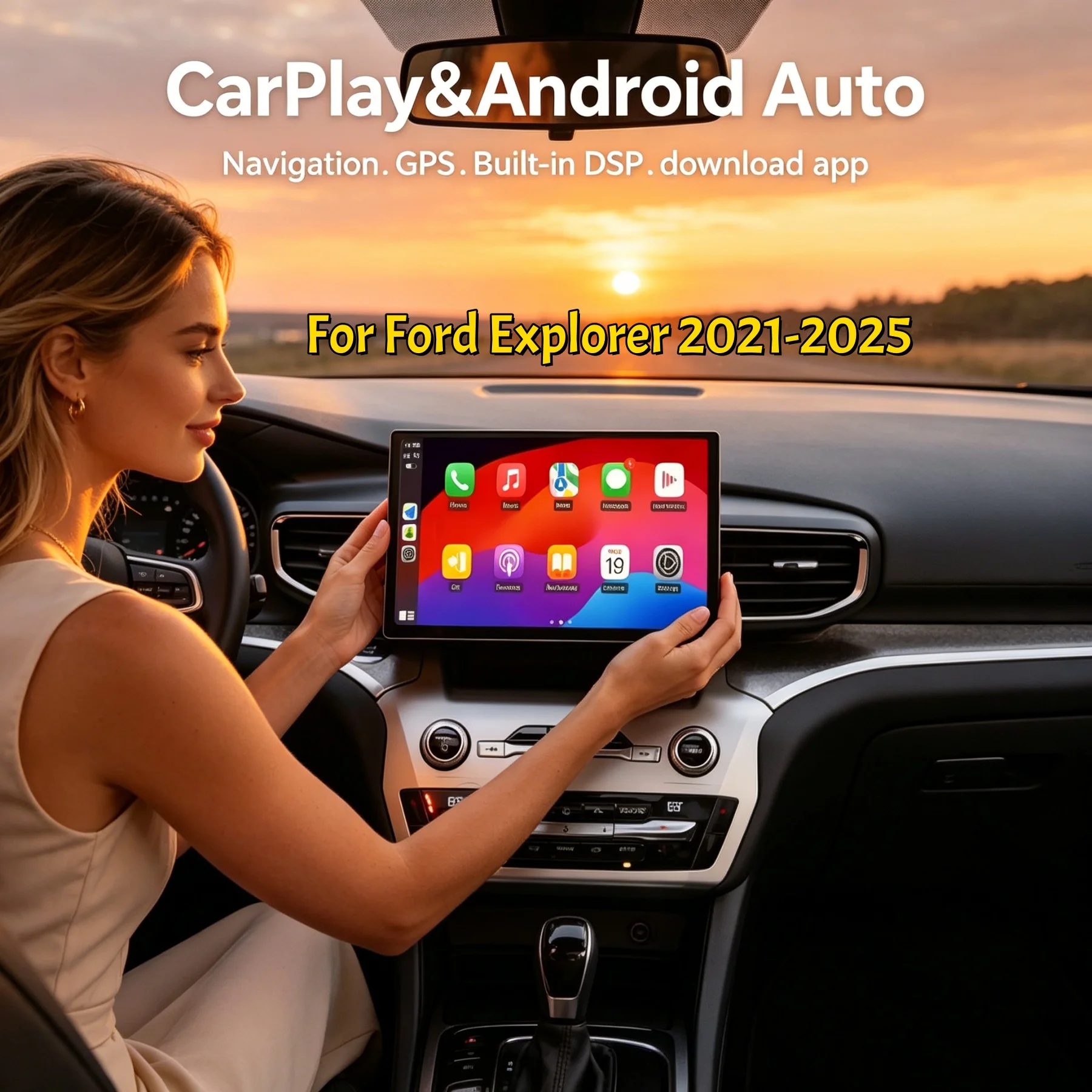

12.5" Screen Android Stereo For Ford Explorer 2021-2025 Car Radio Carplay Navigation Multimedia Auto Video Player Head Unit 4G