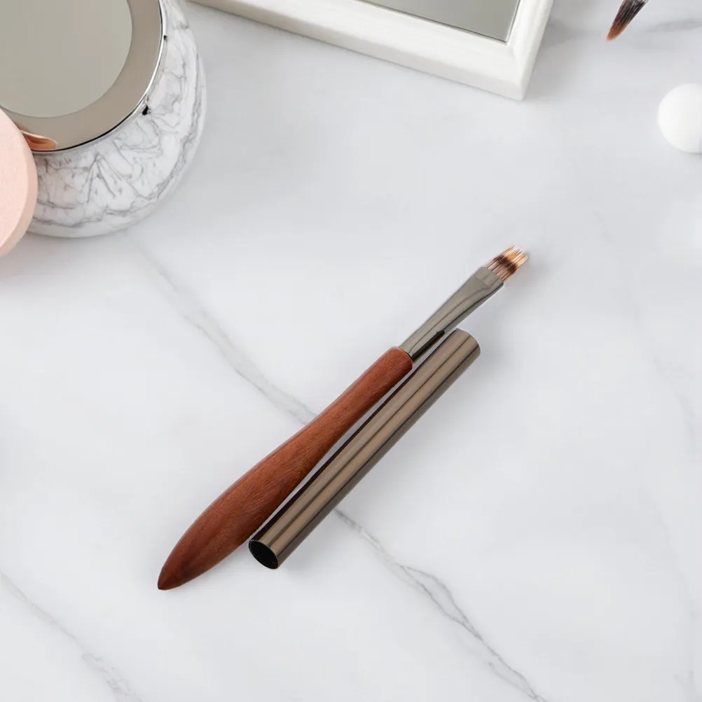3Pcs Nail Art Pen Flat Head Wood Handle Professional Manicure Pen Nail Painting Brush Gel Striping Tools Gel Striping Brushes