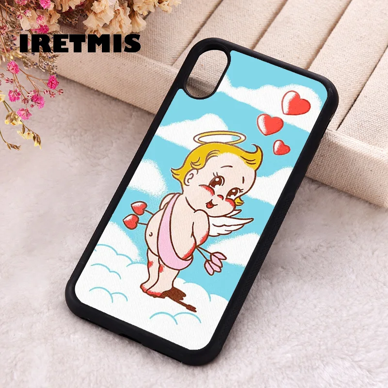 Силиконовый резиновый чехол Iretmis для iPhone 6 6S 7 8 PLUS X XS XR 11 12 13 MINI 14 15 PRO MAX