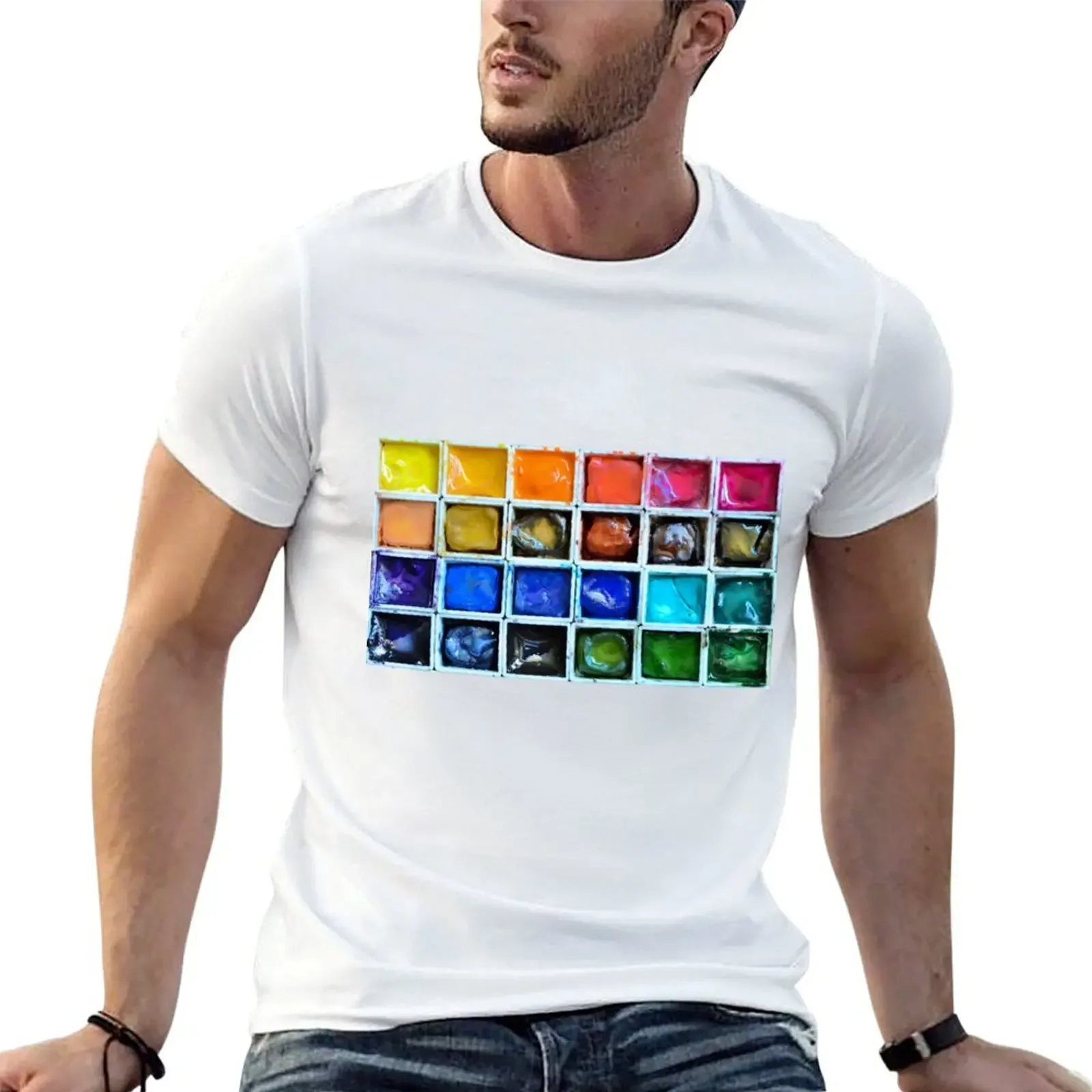 Paint Box T-Shirt vintage graphic tee blacks clothing for men