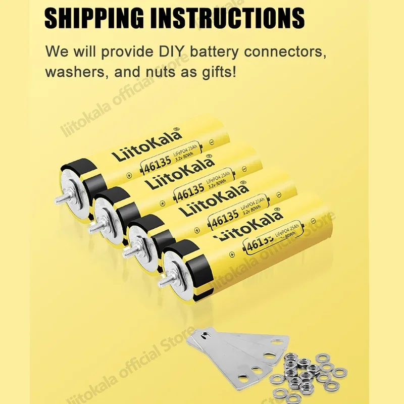 8pcs LiitoKala 3.2V 25Ah LiFePO4 แบตเตอรี่แบตเตอรี่ลิเธียมเหล็กฟอสเฟต Deep CYCLE สําหรับ DIY 12V 24V 36V 48V พลังงานแสงอาทิตย์ UPS Power