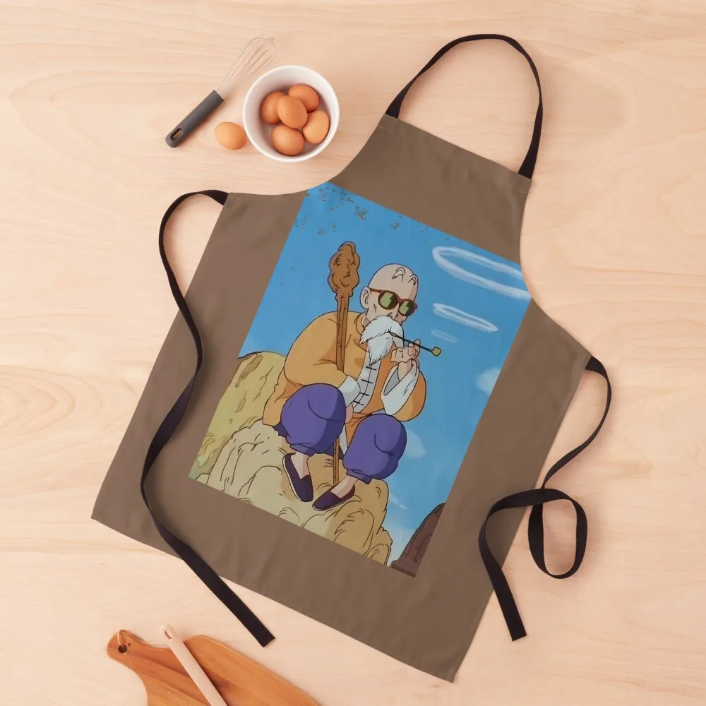 

Master Roshi Smoking Pipe \t \t Apron kitchen gadgets custom women's kitchen Funny Salon Apron