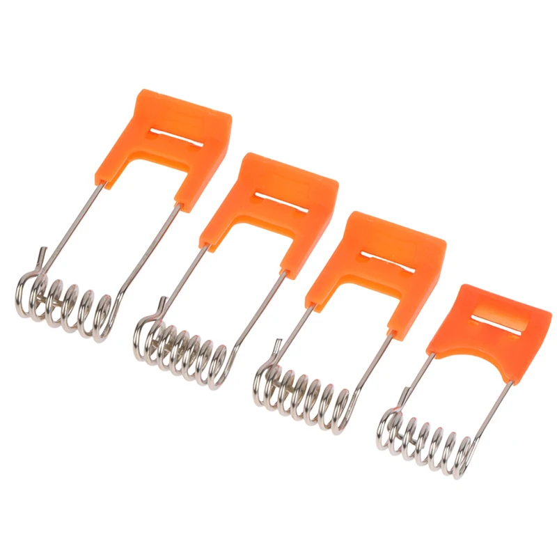 10PCS Stahl Federn Metall Klemmen Für Led Downlight Panel Licht Decke Licht Frühling Sicherungsring Mit Gummi Hülse Beleuchtung