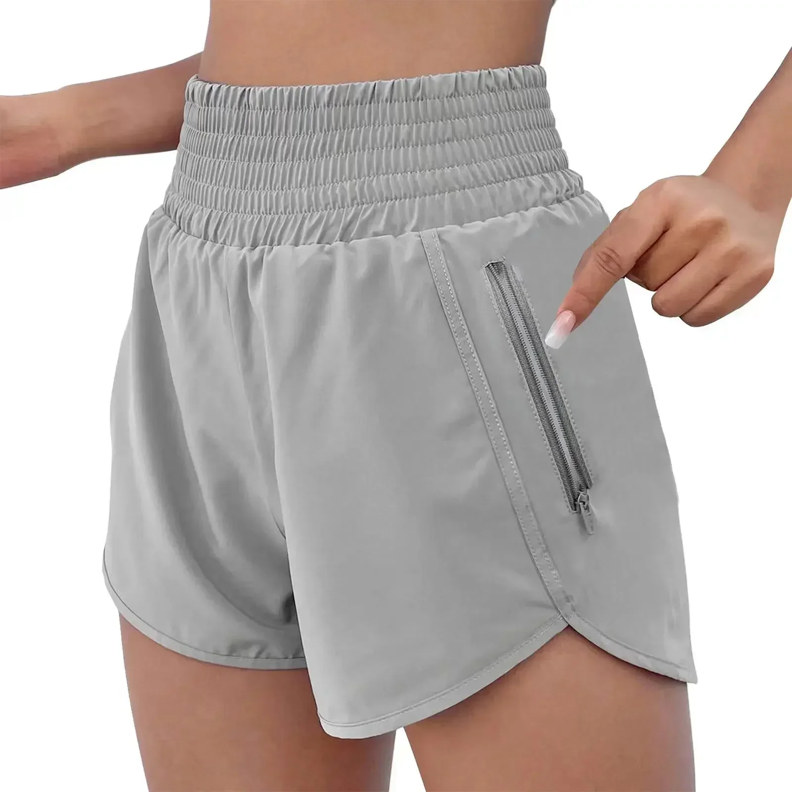 2025 High Waisted Running Shorts for Women Athletic Shorts Sports Gym Shorts