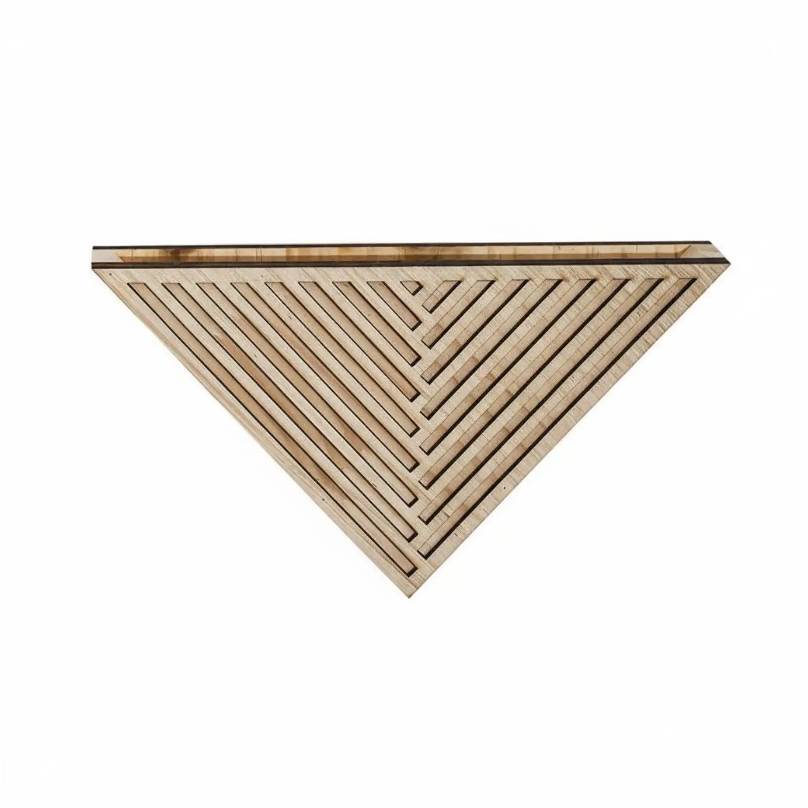 Triangle Wall Planter Creative Decor Geometric Wall Vase Wooden Planter for Plant Lovers, Living Room, Balcony, Entryway