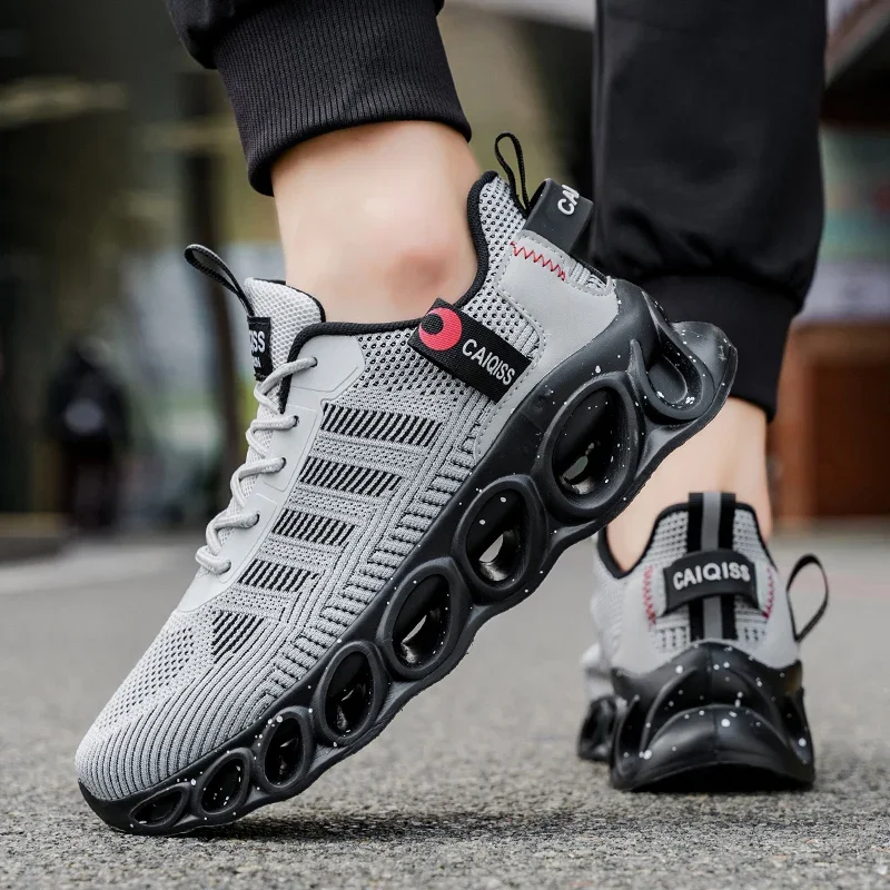 ELUVA  Men Shoes Breathable Sneakers Man Lightweight Non Slip Walking Shoes for Men Sports Outdoor Comfortable Athletic Footwear